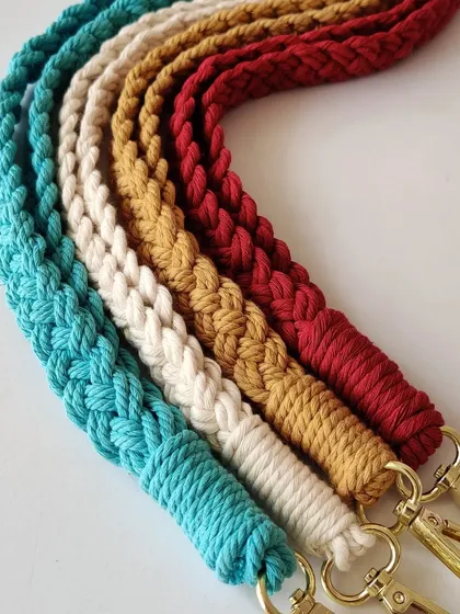 A splash of color with my handmade macrame lanyards. These are perfect for holding ID cards, keys, or even spectacles. I use soft cotton cord so they are comfortable to wear all day, and you can choose any color you like.