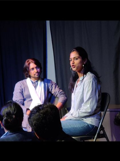 Siri Ravikumar interacting with the students and the audience after the show. These sessions provide invaluable insights and networking opportunities for our aspiring actors.