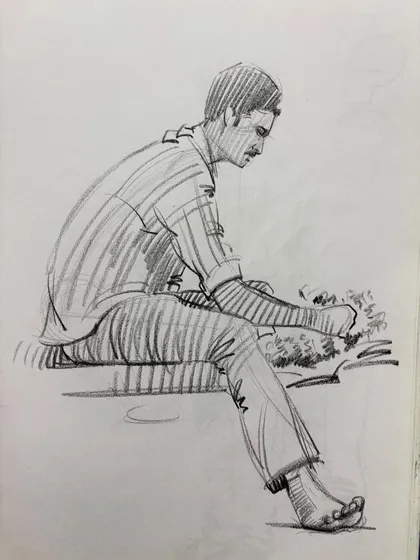 A collection of my figure drawing demonstrations from online classes and practice sessions. Each sketch is an opportunity to study the human form, capturing different poses, gestures, and scenes from daily life.