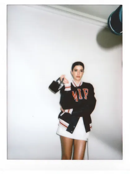 A playful polaroid moment with Shanaya Kapoor during our shoot.