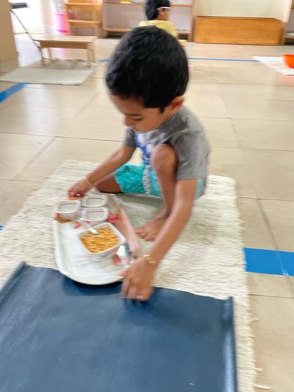 Siksha Montessori - Montessori Preschool & Kindergarten (Ages 2.5-6) Practical Life: Building Independence photo 17