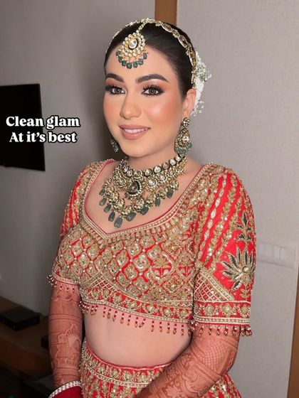 Clean glam at its best. This image highlights the flawless skin, defined eyes, and perfectly balanced features that are the hallmarks of my signature bridal style.