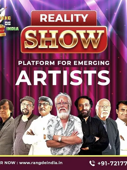 I was invited to be a jury member for 'Rang De India', India's first reality show for painters and artists. It is an exciting platform for emerging talent.