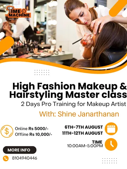 The official announcement for our High Fashion Makeup & Hairstyling Masterclass, perfect for artists looking to upgrade their skills.