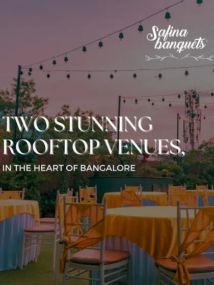 A simple statement: Two stunning rooftop venues, in the heart of Bangalore.