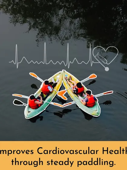 The steady, rhythmic motion of paddling is great for your cardiovascular health, making it a fun and effective workout.