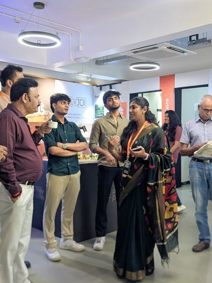 Inside the Farm Expo, our team engaged with visitors, explaining the principles of managed farmland and the unique lifestyle we offer.