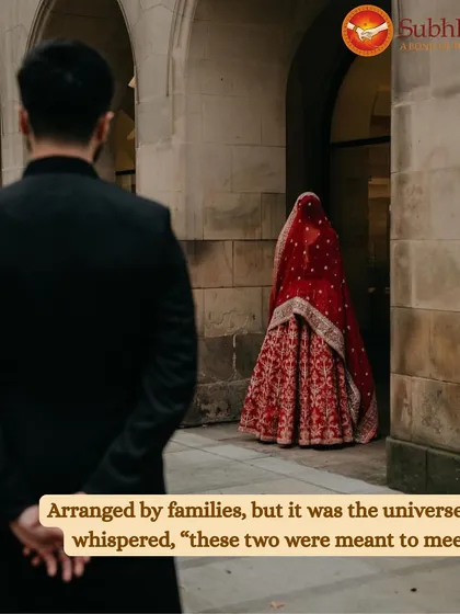 The anticipation of the first look is a cherished moment in an arranged marriage. We facilitate introductions where destiny takes over, leading to a lifetime of togetherness.