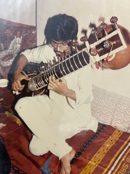A rare, old photograph of a gathering of musical titans. It is a blessing to have learned from and shared moments with such legends.
