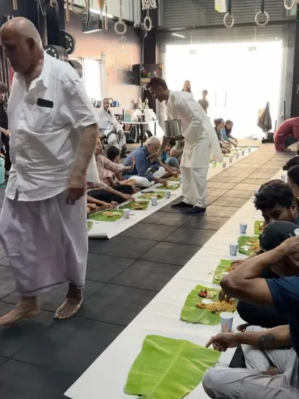 This is what the Cali Fam is all about. We grind hard in the gym, but we celebrate harder together. After a tough event, we break fast with biryani on banana leaves because here, it's always more than just a workout. It's family.