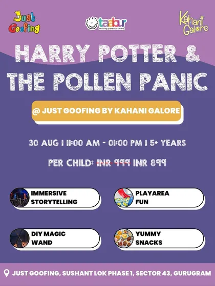 Calling all young wizards! An immersive storytelling event based on "Harry Potter & The Pollen Panic," complete with DIY magic wands and playtime.