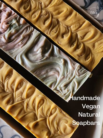 Ever wondered what truly natural skincare feels like? These beautifully textured soap loaves are a little work of art, designed to make you smile every time you reach for them.
