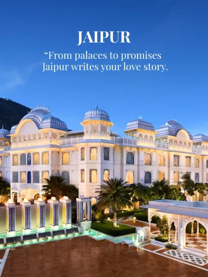Imagine getting married in a real palace. I specialize in royal weddings in Jaipur, turning your fairytale dreams into a grand reality.