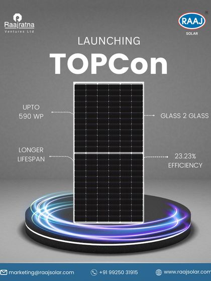 Raaj Solar - Utility-Scale & Industrial Solar Projects Our Advanced Solar Modules photo 9