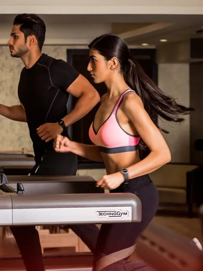 Find your rhythm with our top-of-the-line Technogym treadmills. Whether it's a steady run or a powerful sprint, building cardio endurance is a key part of our training philosophy.