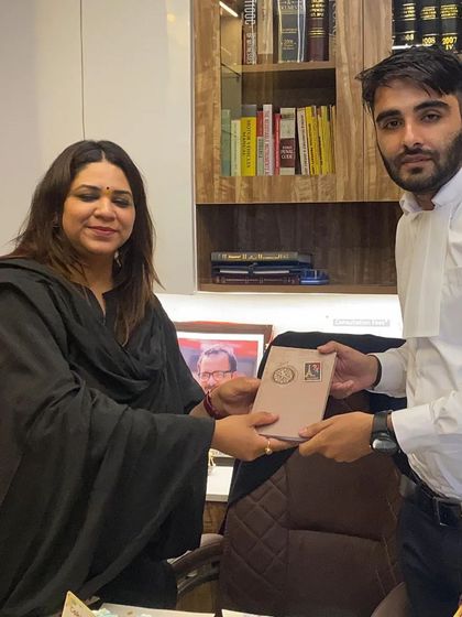 The band ceremony for a budding advocate joining my team. I believe in the power of mentorship and providing a strong foundation for young lawyers.