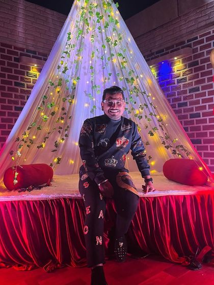 A quiet moment for myself before a big show. I take some time to relax, get in the zone, and enjoy the atmosphere of the venue before I go on stage to perform.