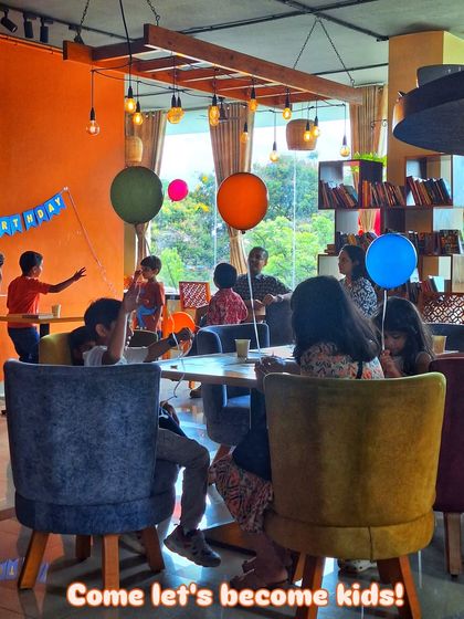 Come let's become kids again. For Children's Day, we invite you to treat your inner child with books, art, board games, and delicious desserts.