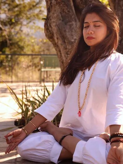 A quiet moment of meditation and connection with myself. My own practice is the wellspring from which I teach, and my goal is to guide you back to this same place of inner peace and stillness that resides within you.