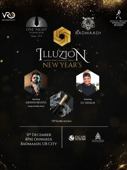 I get to play at some of the classiest, most premium gigs in town, like this New Year's Eve bash at Badmaash. It's about bringing that full power energy, no matter the venue.