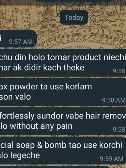 A new customer tried my wax powder and facial soap and is already loving the results. She says the hair removal was effortless and painless, and she's enjoying the soaps too.
