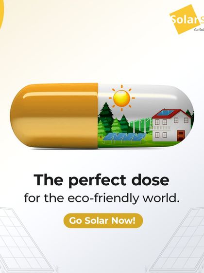 This is the perfect dose for an eco-friendly world. Go solar now and give the planet the clean energy it needs.