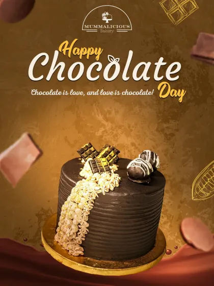 Chocolate is love, and love is chocolate. Our decadent chocolate cake is the perfect way to indulge on Chocolate Day.