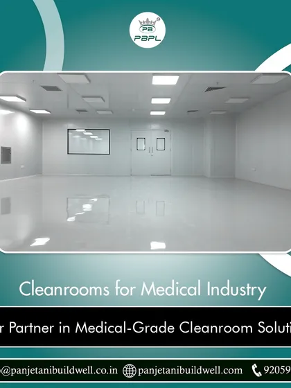 A medical-grade cleanroom, showcasing its sterile and well-lit interior. We are your partner in medical-grade cleanroom solutions, upholding stringent cleanliness standards vital for patient safety.