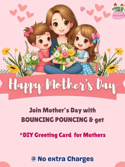 To celebrate all the wonderful mothers, I offer a special activity where kids can make their own DIY greeting card. It's a beautiful way for them to express their love, and it's included with their playtime.