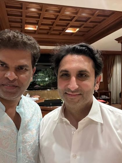 With Adar Poonawala, a true definition of generosity. His support for our rural village school project has been instrumental, and I am deeply grateful for his friendship.