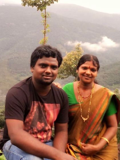 The original photo that inspired a beautiful memorial portrait. It's a privilege to be trusted with such precious memories.