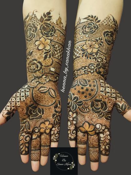 A stunning full-arm design that combines florals, paisleys, and geometric patterns. The balance between bold and fine lines is key to this look.