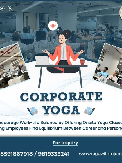 An overview of my corporate yoga services, which are designed to improve work-life balance. I offer onsite classes that help employees find equilibrium between their demanding careers and personal lives.