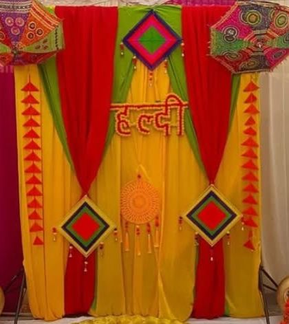 Shanaya Decorations - All-Inclusive Ceremony Packages (Haldi & Mehendi) Haldi Ceremony Backdrops photo 20