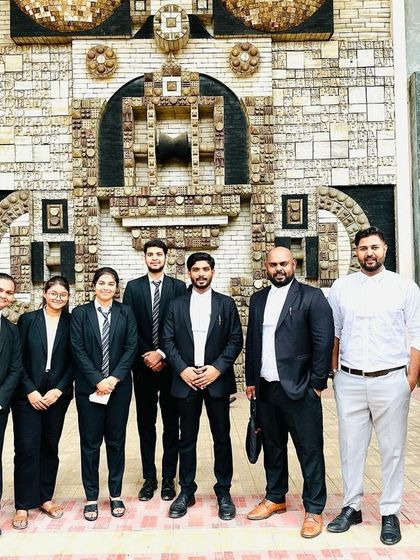 Another shot with the interns at the Delhi High Court.