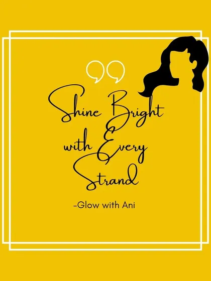 A little quote from me to you. I truly believe this. Shine bright with every strand.