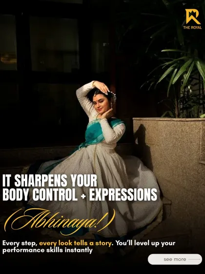 It sharpens your body control and expressions (Abhinaya). Every step tells a story, leveling up your performance skills instantly.