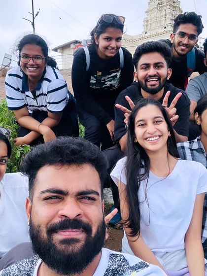 A happy selfie from our "Safar Ek Sath" trek. It's all about the smiles and the great company you share the trail with.