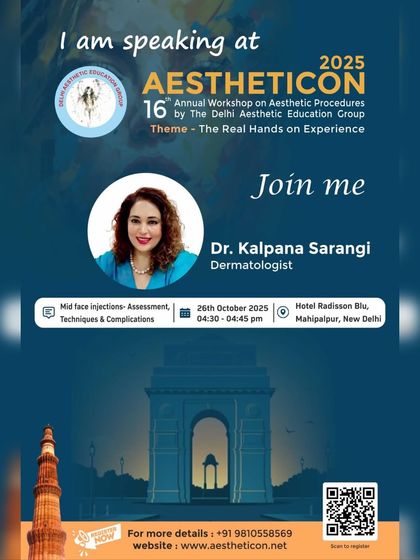 The official poster for my second talk at Aestheticon 2025, this one focusing on the assessment and techniques for mid-face injections.