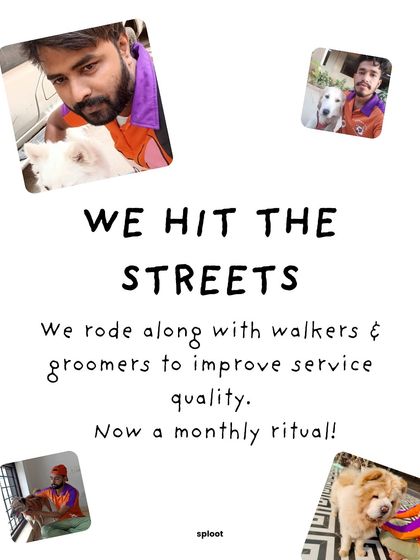 This month, we literally hit the streets. We rode along with our walkers and groomers to see their work firsthand. This is now a monthly ritual to ensure we're constantly improving our service quality from the ground up.