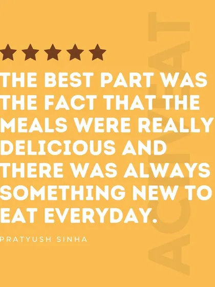 This feedback highlights two things we are passionate about: deliciousness and variety. We ensure our weekly rotating menu always has something new and exciting to look forward to.