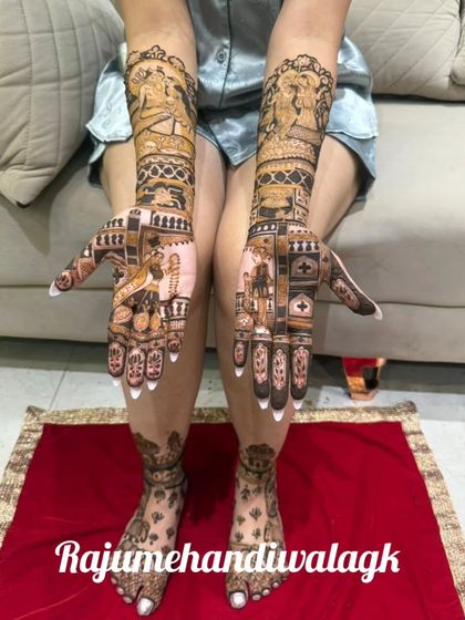 Raju Mehendi - Bridal Mehendi Complete the Look: Bridal Feet Designs photo 27