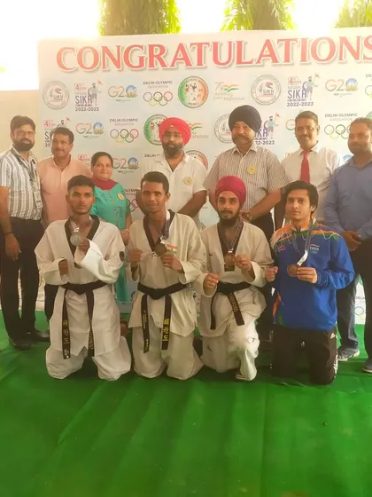 Our senior male athletes after their successful bouts at the 4th National Sikh Games. Their experience and leadership inspire our younger fighters.