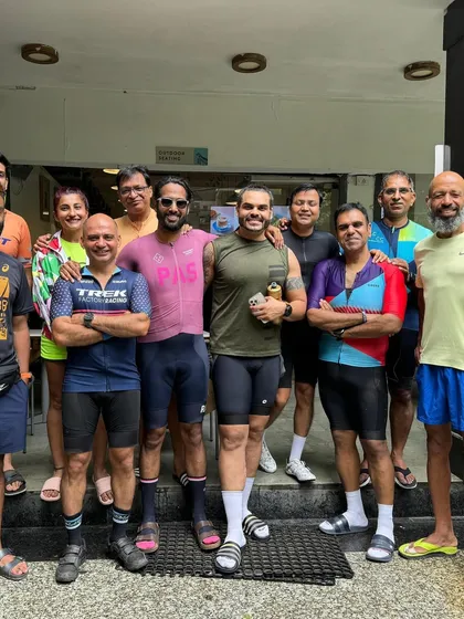 Post-ride hangouts are the best.