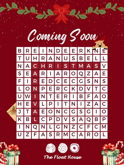 The official announcement for our much-awaited Christmas Carnival, featuring a fun word search puzzle for our followers to solve.