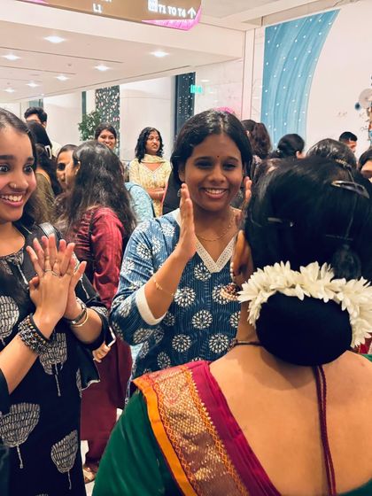 Interacting with audience members after a concert in Mumbai. It's always wonderful to connect with people who appreciate the art.