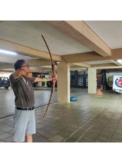 Practice makes perfect. This student is honing his skills during one of our regular training sessions.