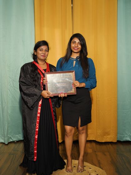 Celebrating the completion of the course with a student from Probatch 28.