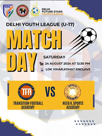 Announcing the U-17 match against Neeb K. Sports Academy.