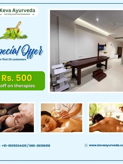 This is an announcement for our new Hesarghatta branch, celebrating the milestone with a special offer. We are offering Rs. 500 off on therapies for the first 10 customers to welcome you to our new location.